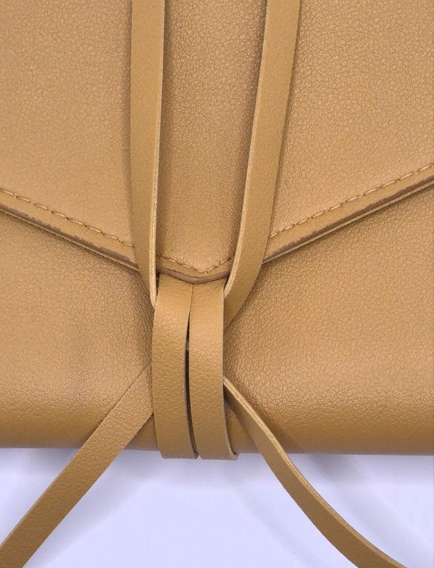 Glass Ladder & Co Katherine Tech Travel Organizer Roll Honey Vegan Leather gallery