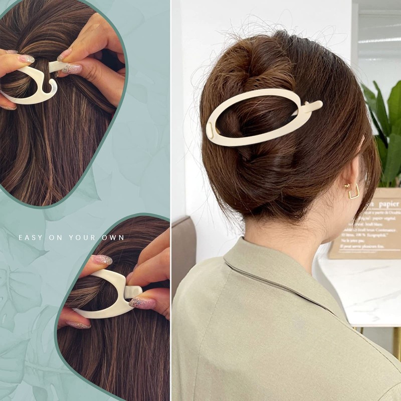 6Pcs Matte Oval Hair Claw Clips - Strong Hold, No Slip Grip for Thick & Thin Hai gallery