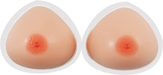 Silicone Breast Forms C Cup Triangle Self-adhesive TG Silicone Pads Bra Inserts