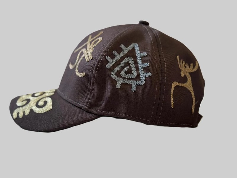 Kyrgyz Petroglyph Baseball Caps Kazakh Uzbek Central Asian Ethnic Design Hat gallery