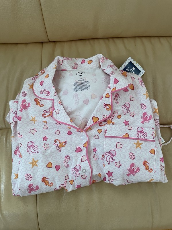 Roller Rabbit x Target – Women’s Sea Life Pajama Set Pink Long Sleeve XXS