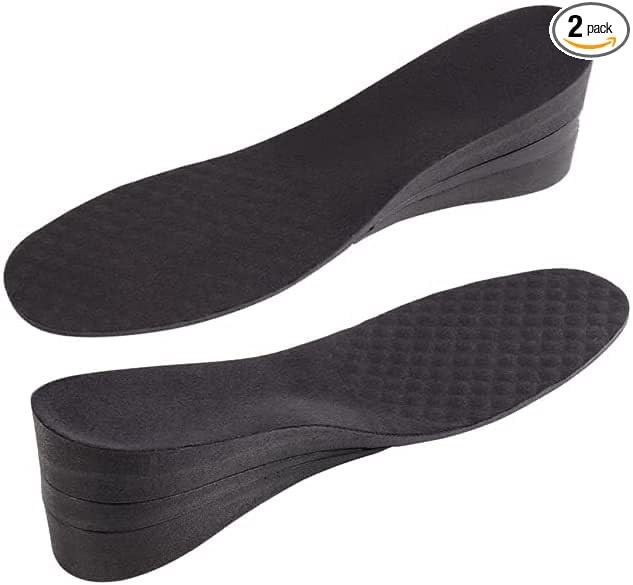 Mens Height Increase Insoles with Solid Foam & Interlocking 2.75″ added height.