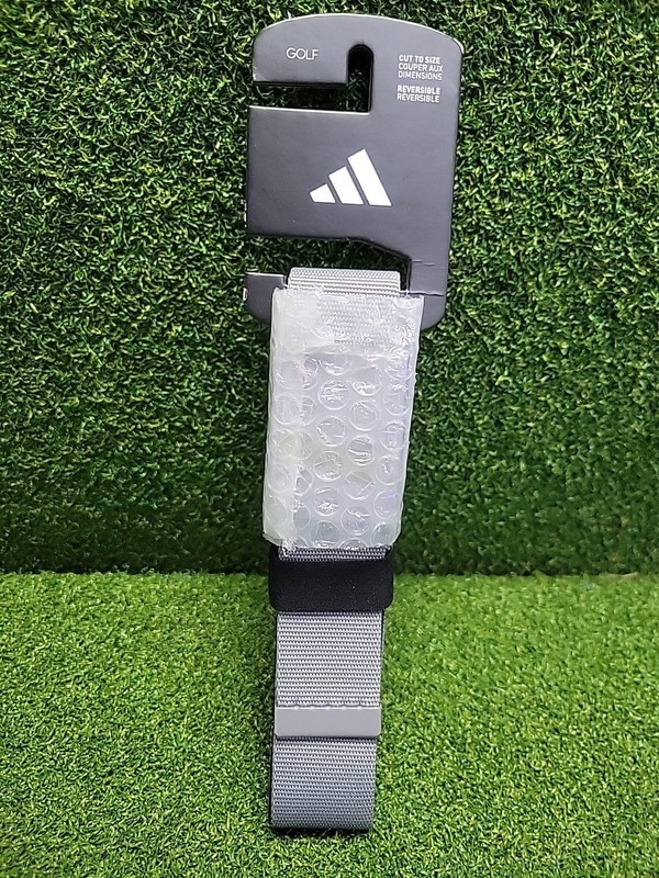 Adidas Men’s Reversible Web Belt, Grey Three/White, OSFM IQ2909