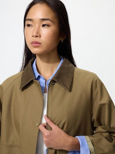 UNIQLO Utility Short Jacket S-3XL Black Beige Khaki Oversized Women 483807 NWT gallery