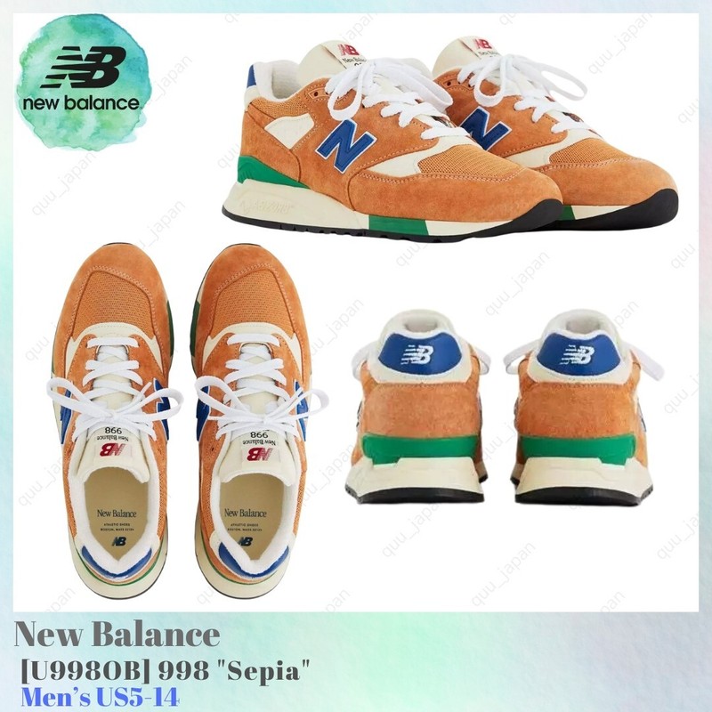 New Balance 998 Sepia U998OB Men’s US5-14 NEW