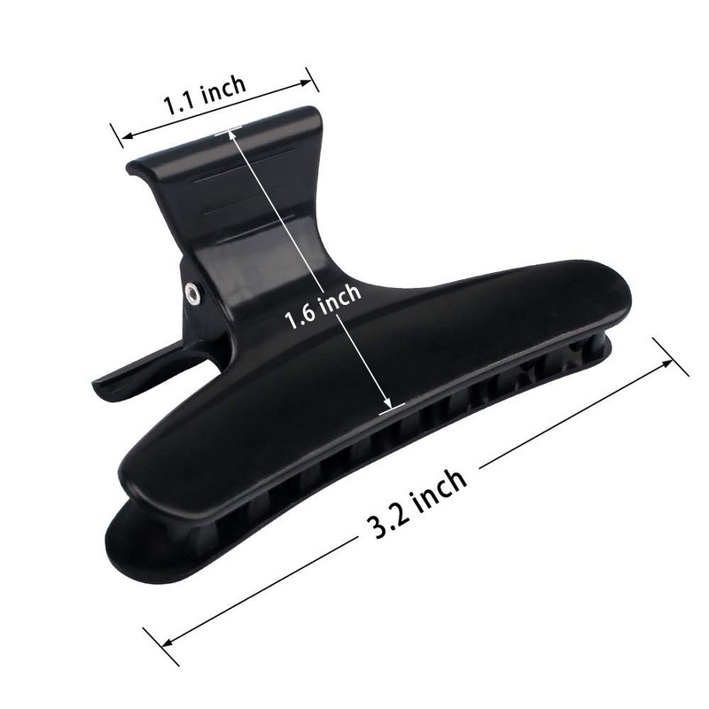 Ondder Hair Clips for Styling Sectioning Black Butterfly Hair Clips Clamps Claws gallery