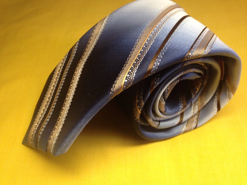 Men's Brittania NeckTie Multi-Color Striped 3" Wide Classic (57in-60in) Long gallery