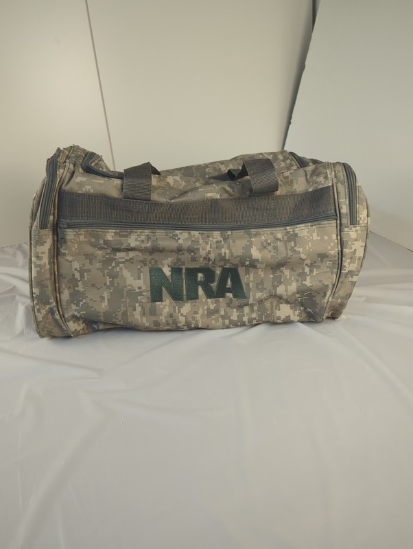 NRA Duffle Bag Gym National Rifle Association Camo Camouflage Tactical Travel