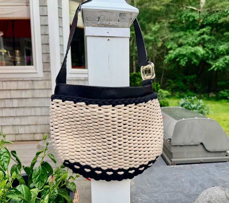RARE: Malo — Luxury Cashmere Rope Shoulder Bag Made in Italy