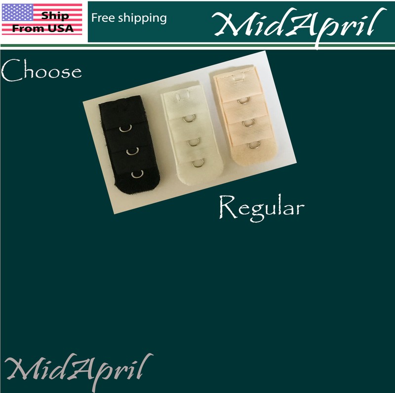 Bra Extenders 1 Hook Black White grey Beige Extension US SELLER