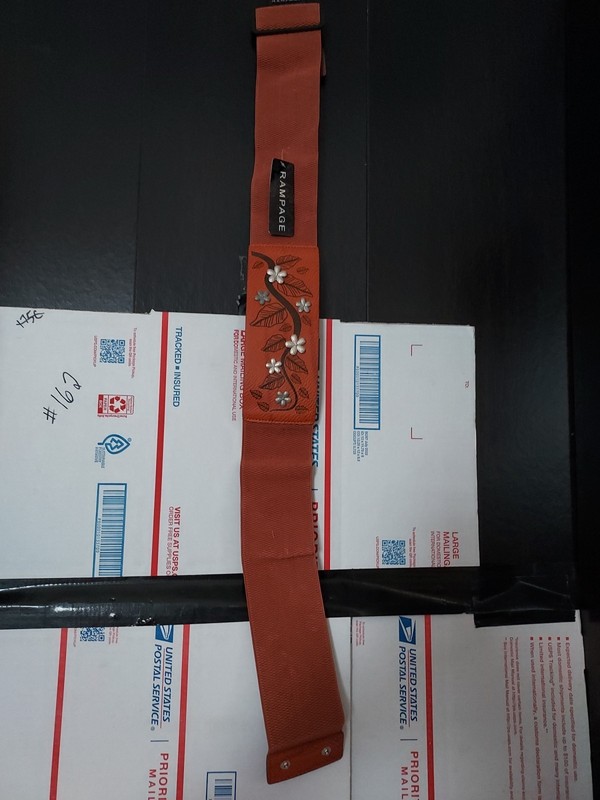 RAMPAGE Brown flower Classic Modern Fashion Belt Wmns Sz 2xl NEW - T6#27 gallery