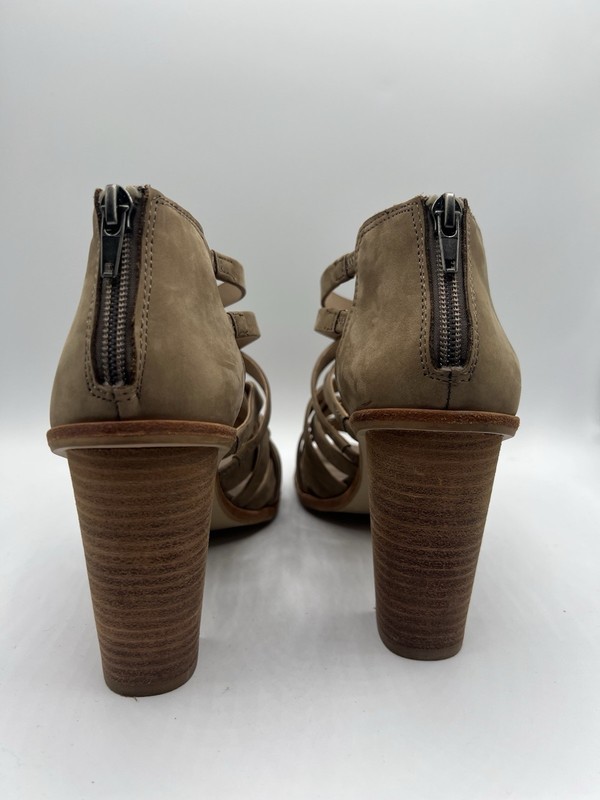 Dolce Vita Franney Taupe Leather Strappy Heels gallery