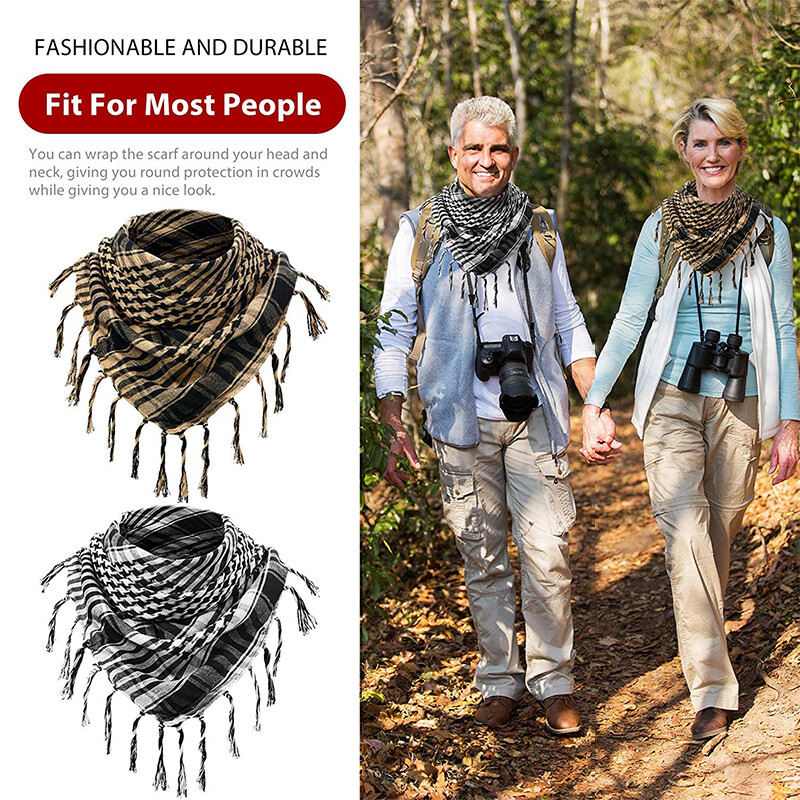 Shemagh Tactical Desert Military Head Scarf Face Mask Arab Wrap Keffiyeh Scarves gallery