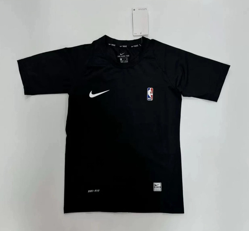 NIKE PRO NBA Compression TShirt - Black and White gallery