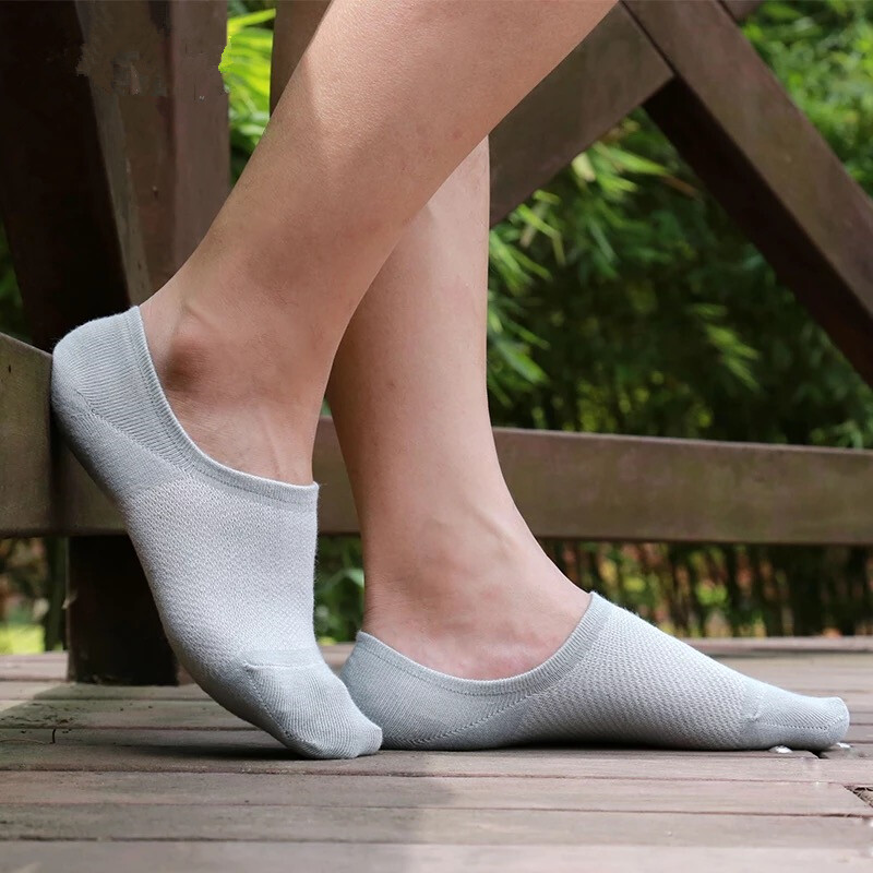 10Pack Men/Women Cotton Bamboo Socks No Show Ankle Low Cut Sport Nonslip Breathe gallery