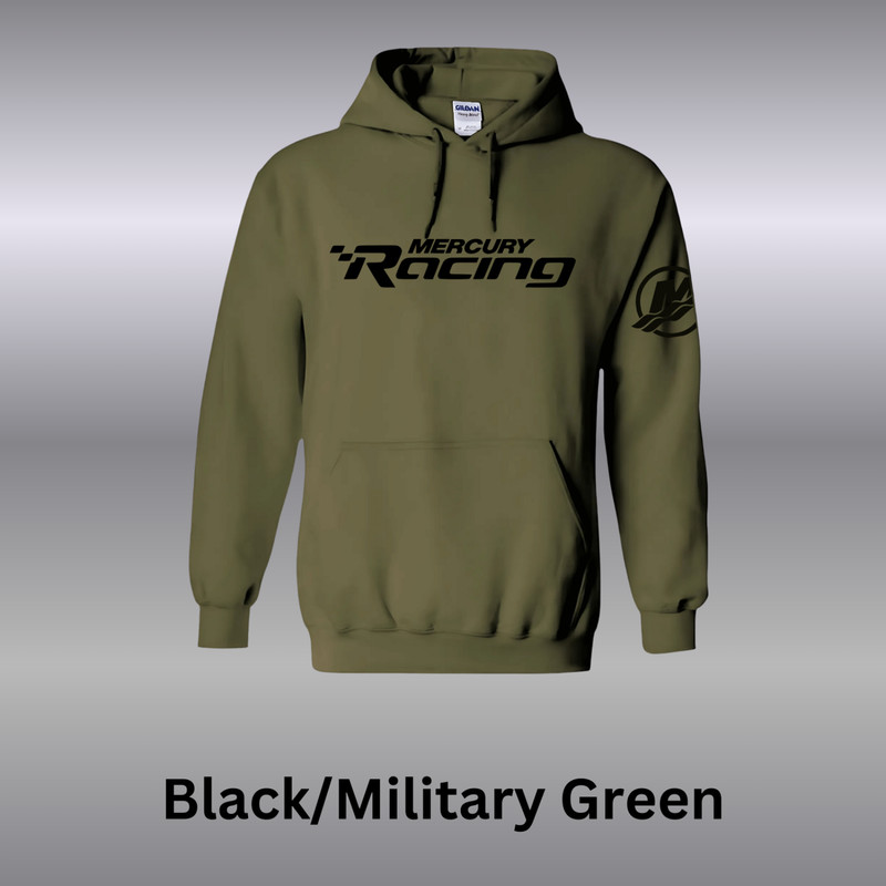 Mercury Outboard Racing Verado Hoodie w FREE Vinyl Decals.
