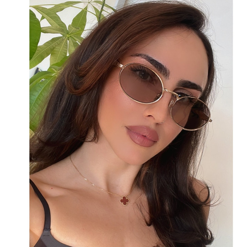 NEW Prada PR65ZS Oval Sunglasses in Gold Purple
