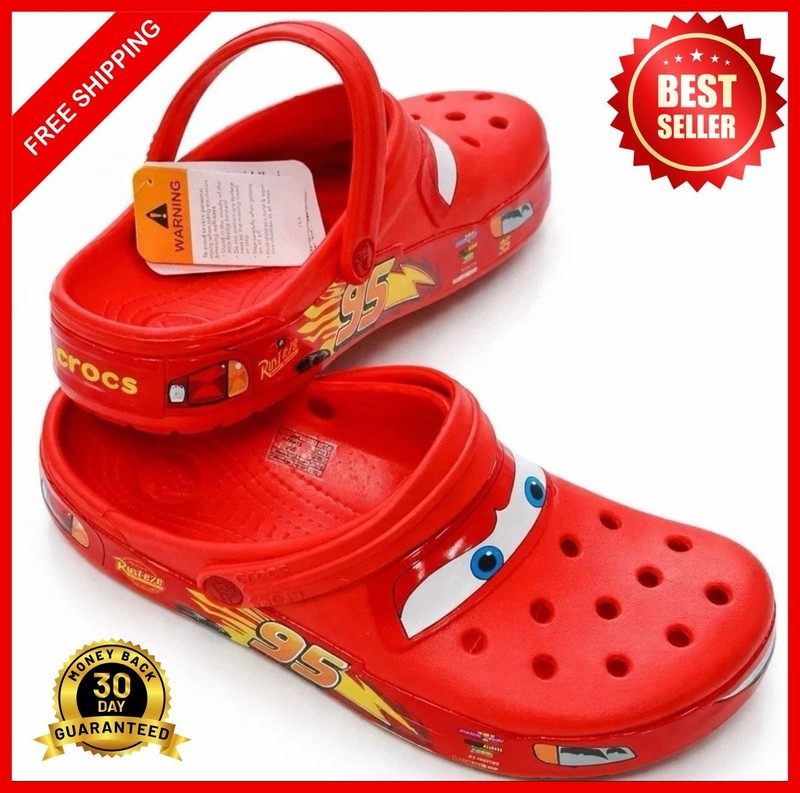 NEW Crocs Lightning McQueen Clog Adult Shoe Limited Classic Disney No Lightup