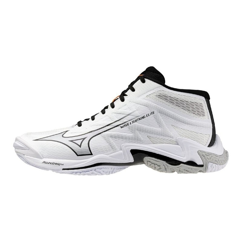 MIZUNO Volleyball Shoes WAVE LIGHTNING ELITE MID White/Black V1GA260551 2025 NEW gallery