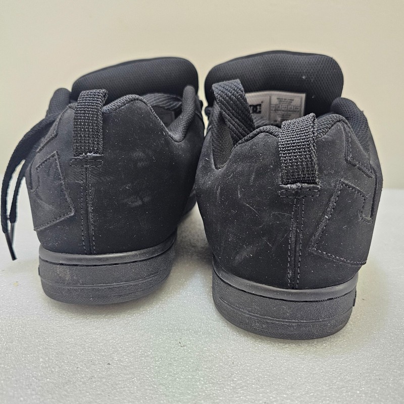 DC Men's Court Graffik Casual Skate Shoe, Size 11 US , Black On Black gallery
