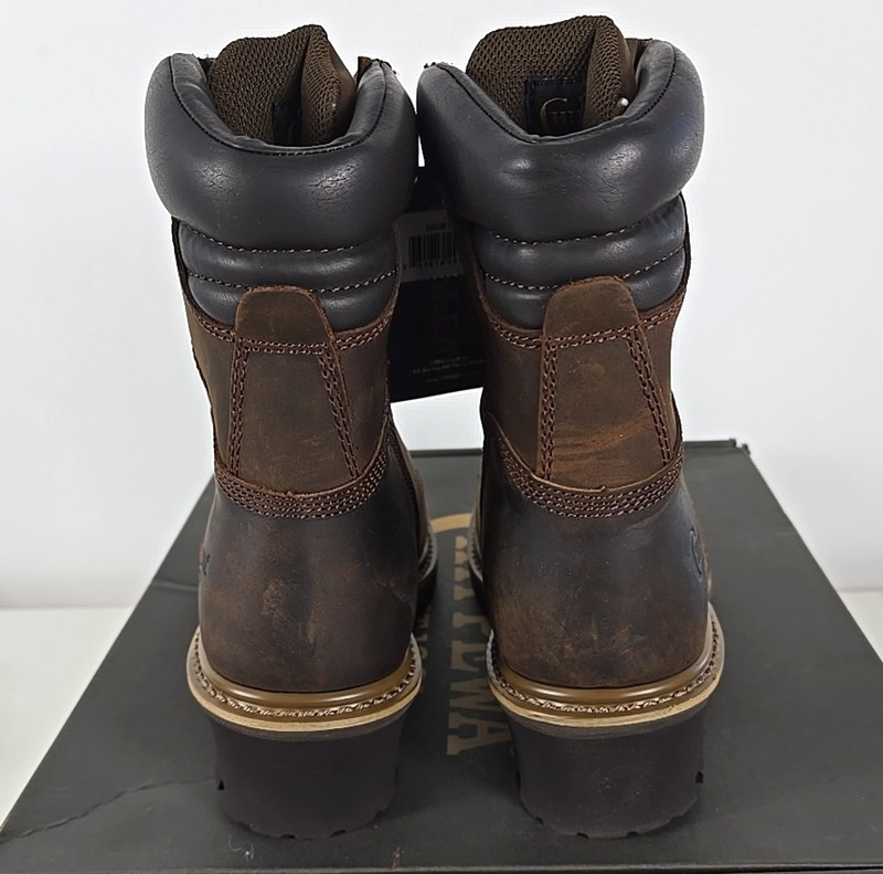 NIB - Chippewa HADOR 8" STEEL TOE LOGGER Brown Leather W/P Boots Sz 9XW gallery