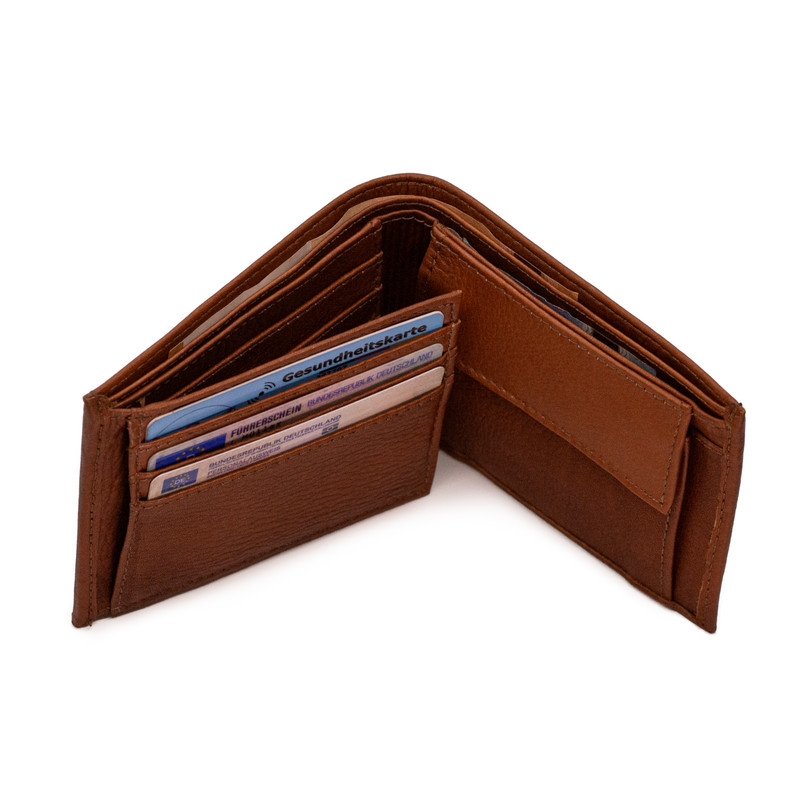 Wallet men's wallet genuine leather wallet bright brown landscape gallery