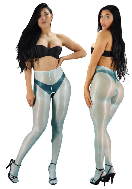 Vespa - Crotchless Ultra Shine Pantyhose Sheer to Waist & Sheer Toe gallery
