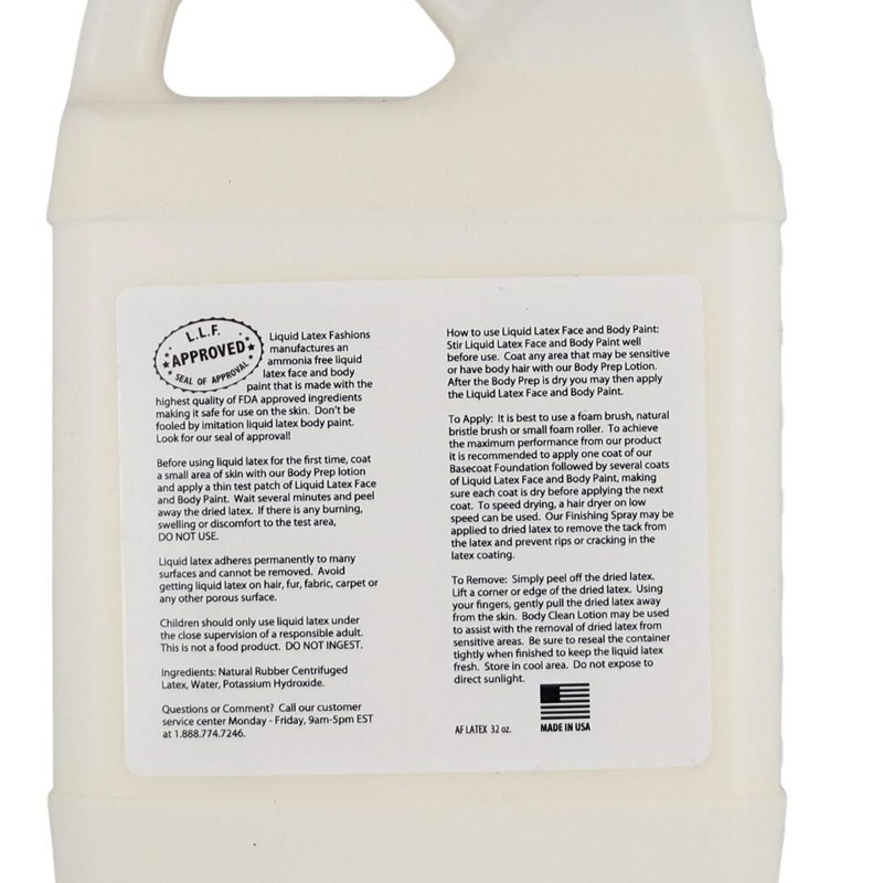 White 32 Fl Oz - Liquid Latex Face and Body Paint for Special Effects! gallery