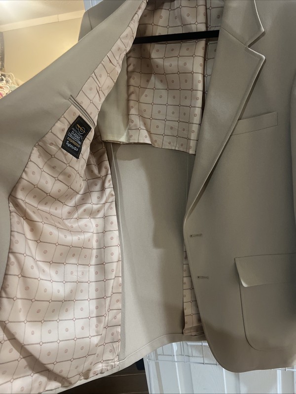 Vintage Jacket 40 R Perma-Prest Classic Collection Action Separates Men’s Beige gallery