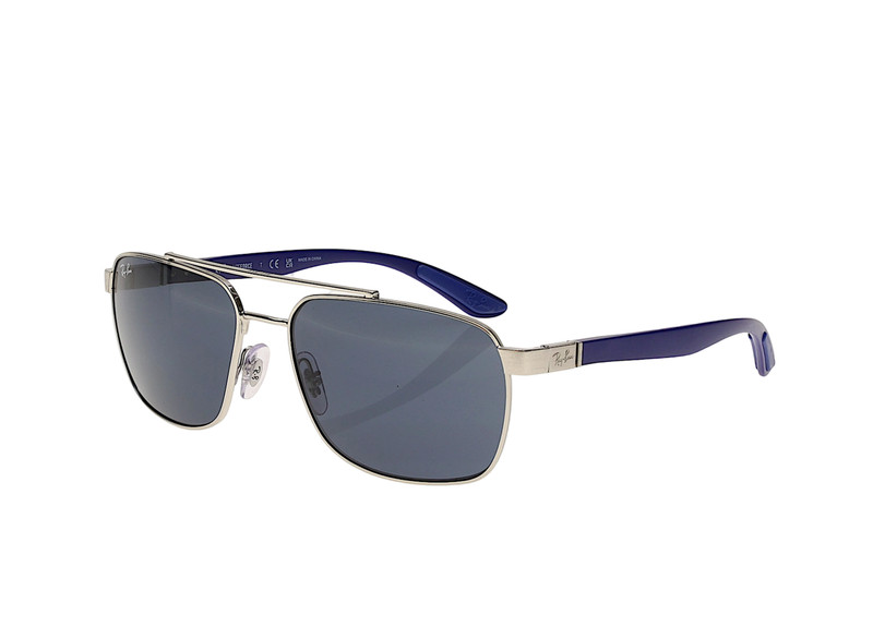 Ray-Ban R1270 Blue/Silver/Blue RB3701 Rectangular Sunglasses 59 mm