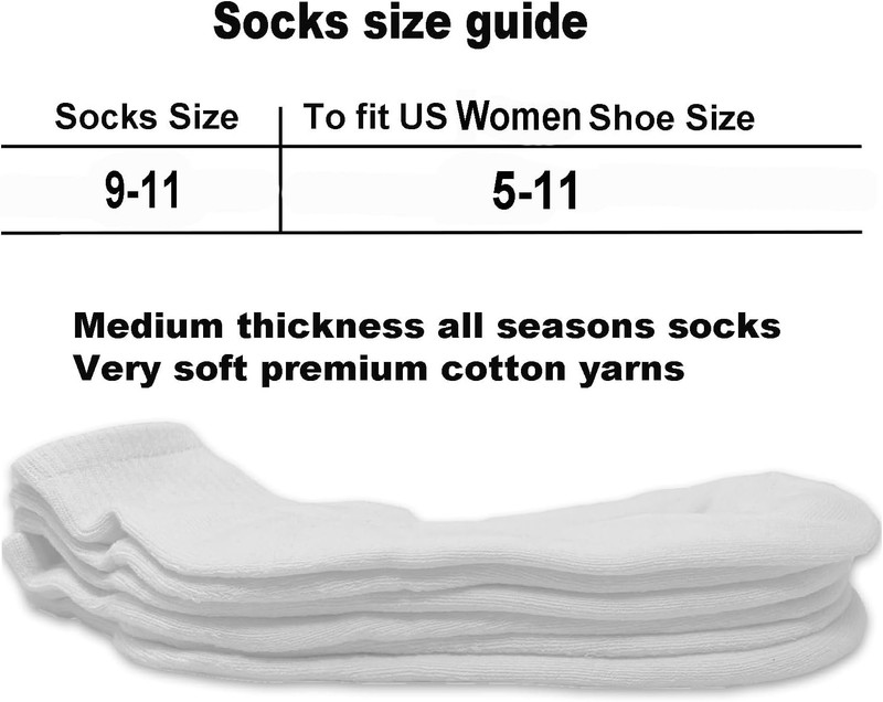 Glory Max 6 Pairs Women Ankle Socks Cotton Solid Color with Cushion for Athletic gallery