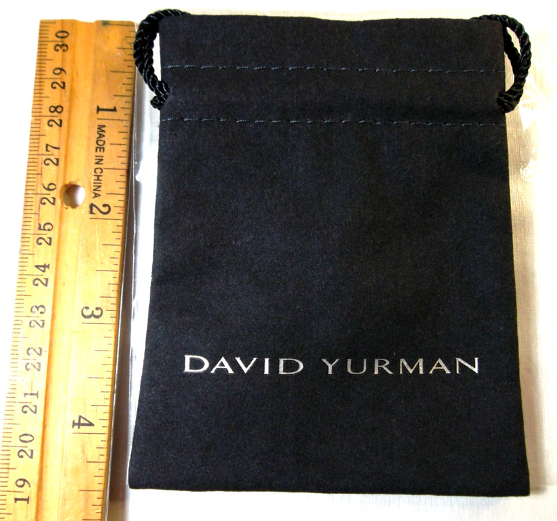 DAVID YURMAN Jewelry Drawstring Dustbag, Storage travel pouch. Choose size!!