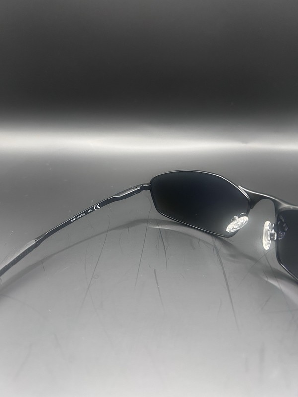 New Oakley WHISKER 4141-0160 Sunglasses Satin Carbon w/ Prizm Blue iridium gallery