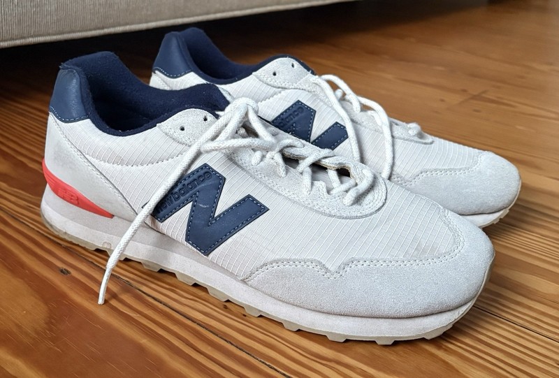 Men’s New Balance Gray Suede Classic 515 Running Shoes Sneakers size 10 ML515SS3
