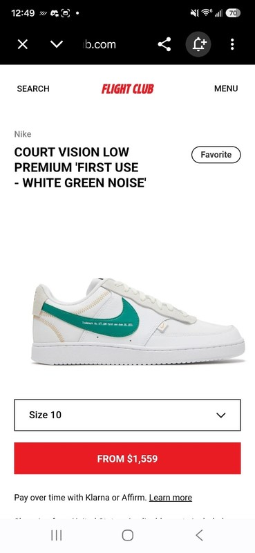 nike court vision low men Size 13 gallery