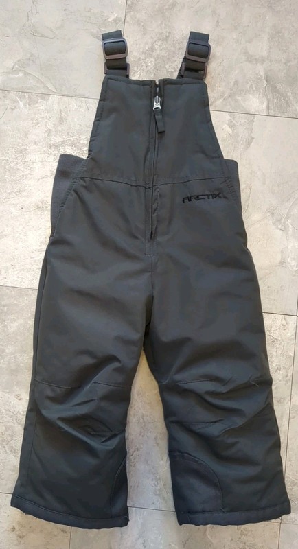 2T Snow pants Water Resistant Water Proof Warm Unisex Bibs Black