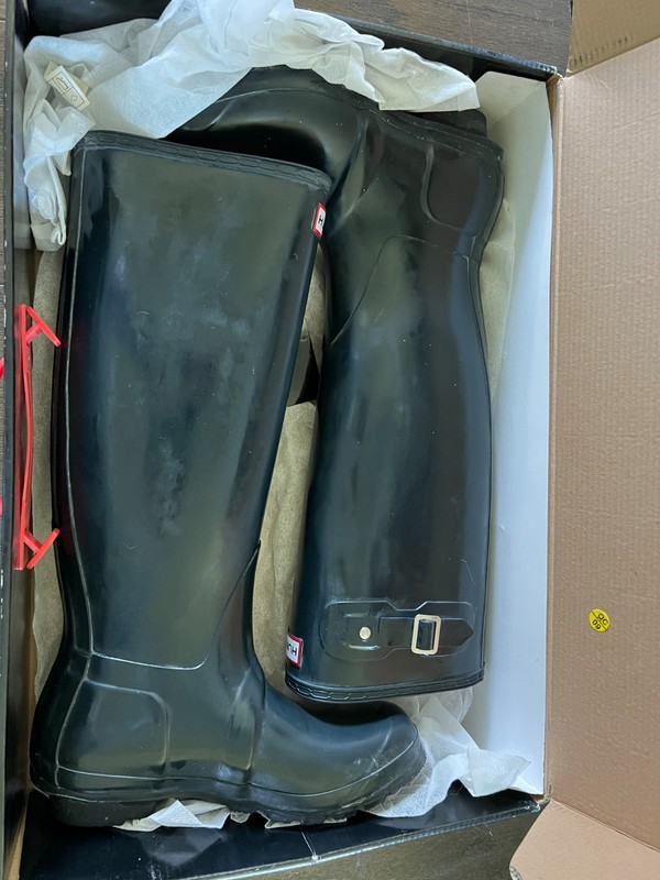 Hunter Original Tall Women Boot - Navy US Size 7M with box W23499 gallery