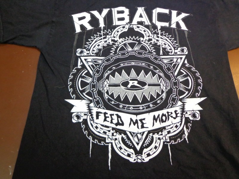 WWE Wrestling Ryback Feed Me More Black T Shirt Medium F32