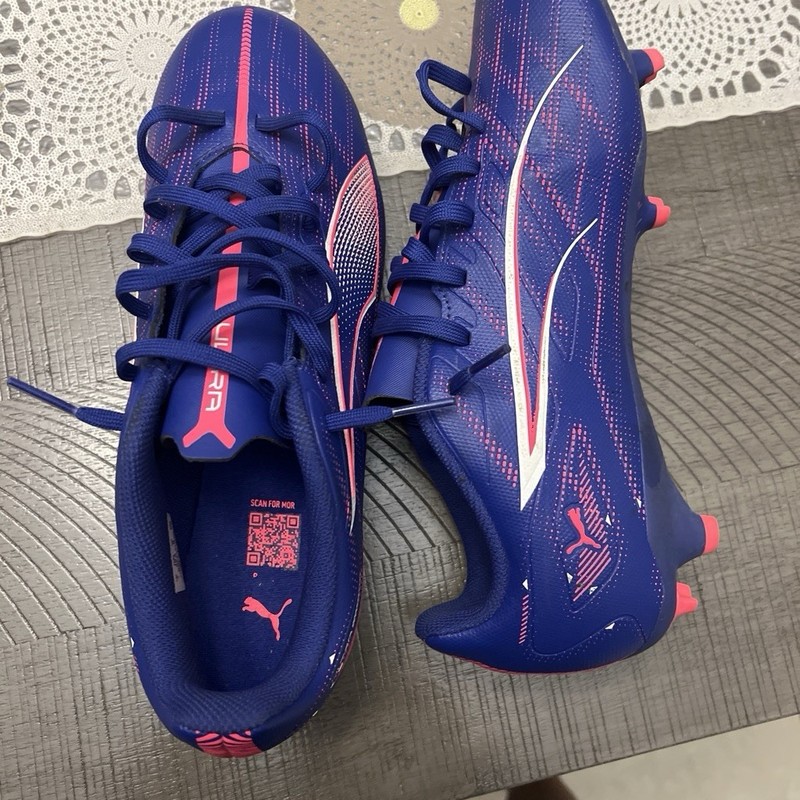 PUMA Ultra Play Soccer Cleats Purple Mesh Low Top Lace-Up Men’s M tuff