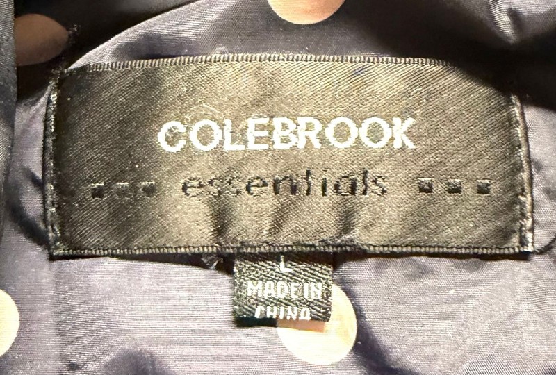 Colebrook Essentials Women's Puffer Jacket Size L Black Hooded gallery