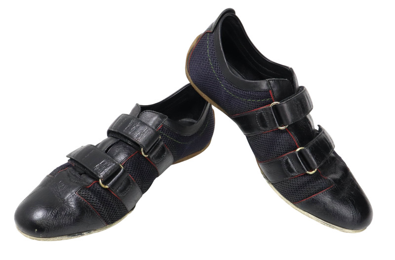 Gucci Shoes Men's (EU) 43.5 Low Top Round Top Sneakers Touch Closures Logo gallery