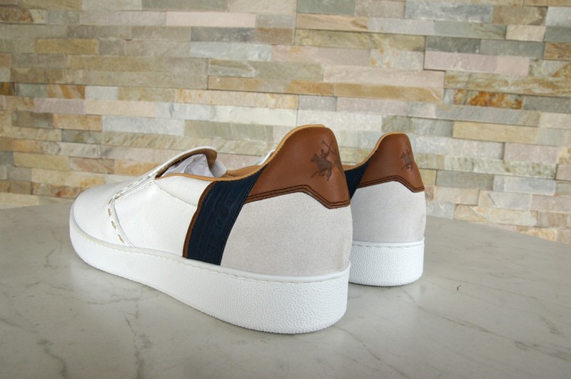 La Martina 43.5 slip on loafers slip on shoes lfm20103 white New former RRP €249 gallery