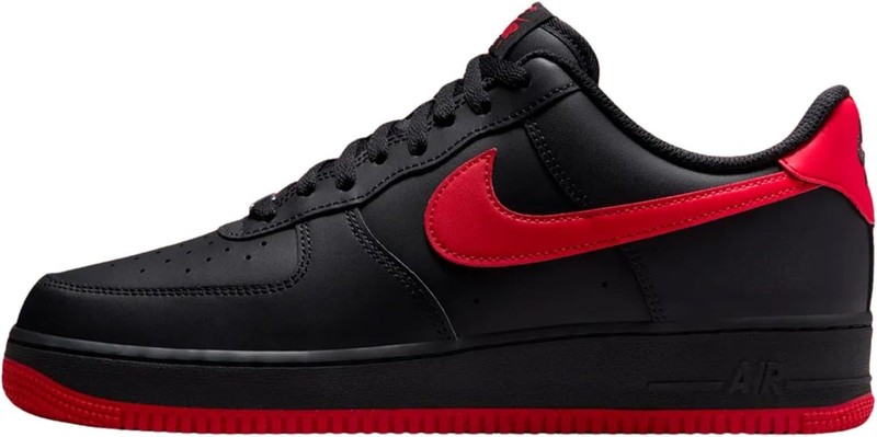 Nike Air Force 1 ’07 Mens Size-11 – Black/University Red-black – 11