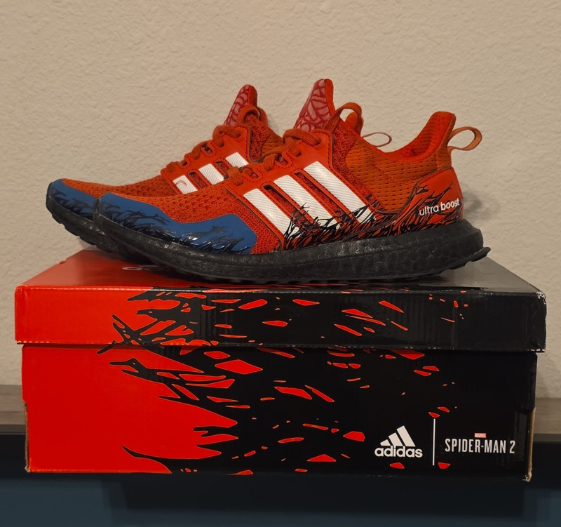 adidas UltraBoost 1.0 J Advanced Spider-Man 2 Running Shoes Red/Blue IF0341