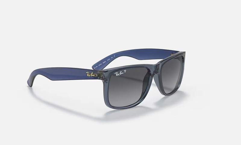 Ray-Ban Justin Classic Transparent Blue/Grey Gradient Polarized 54 mm RB4165 gallery