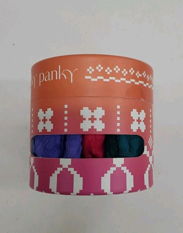 New Hanky Panky 3 Pack Original Rise Thong Teal/Pink/Purple Sz 4-14