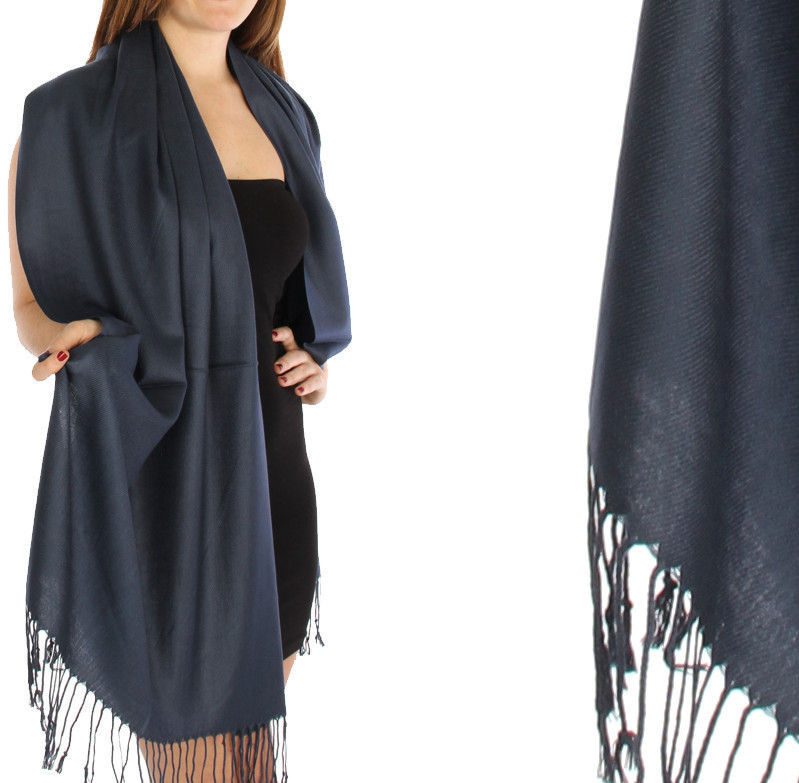 Fashion Solid Pashmina Silk Scarf Shawl Wrap 60 Colors Supper soft gallery