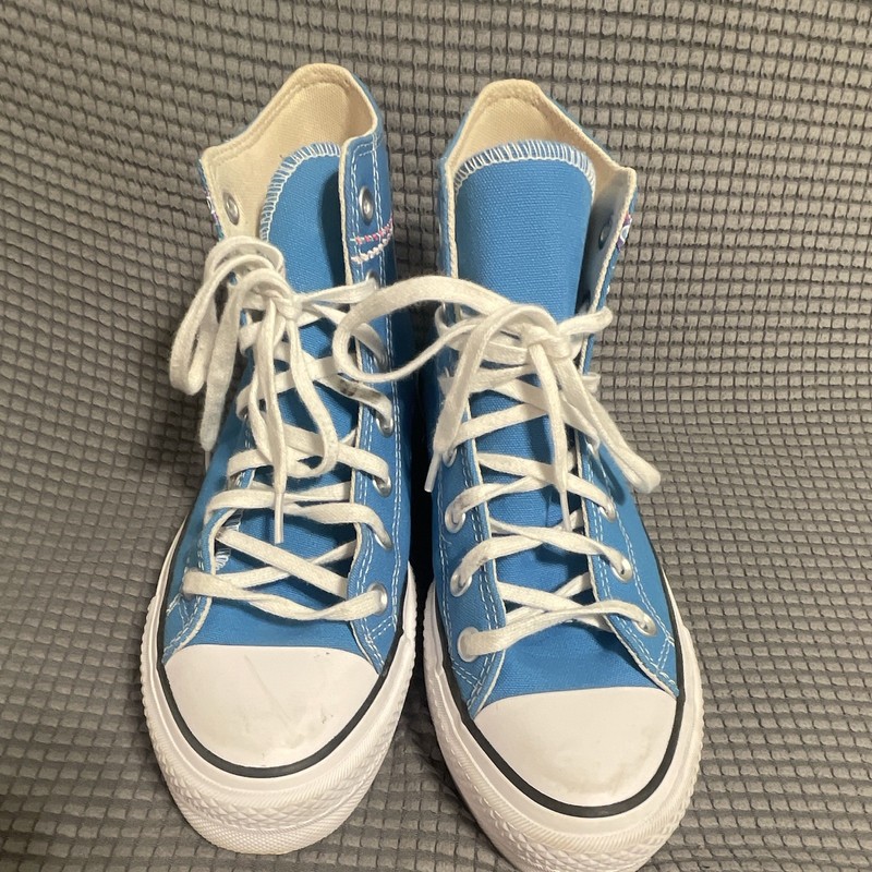 Converse Chuck Taylor All Star High Top Lace Up Sneakers Blue/White Textile