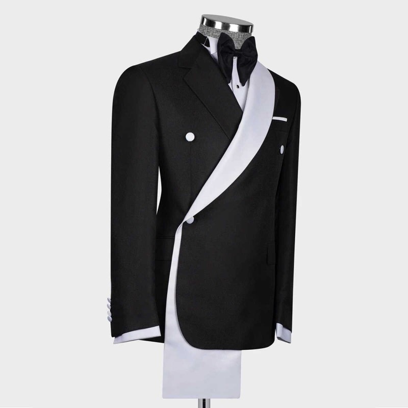 Business Men Blazer Suits Slim Fit Formal Prom Shawl Lapel Tuxedos Prom Jackets