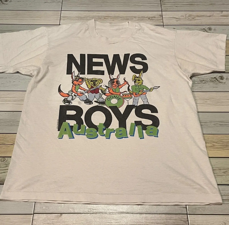 Band Vintage Newsboys Rock TShirt Unisex Cotton Full Size WA732